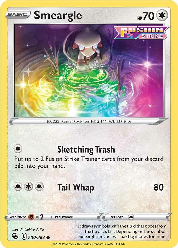Image for Smeargle (209/264) (SWSH08: Fusion Strike) (SWSH08) - Pokemon