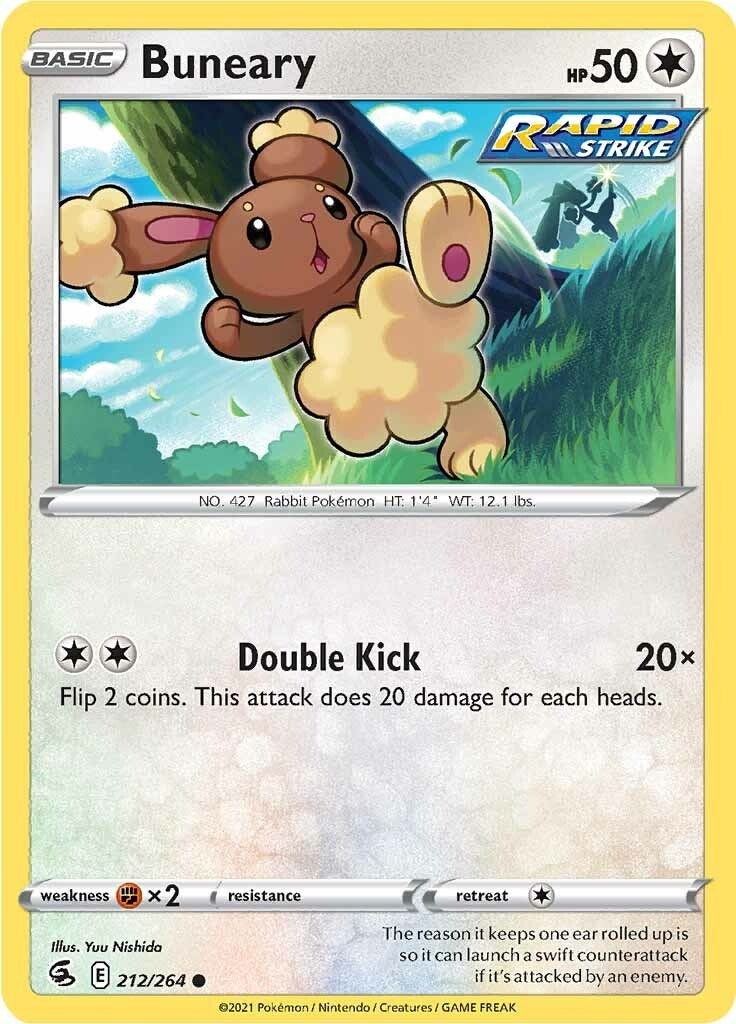 Image for Buneary (212/264) (SWSH08: Fusion Strike) (SWSH08) - Pokemon
