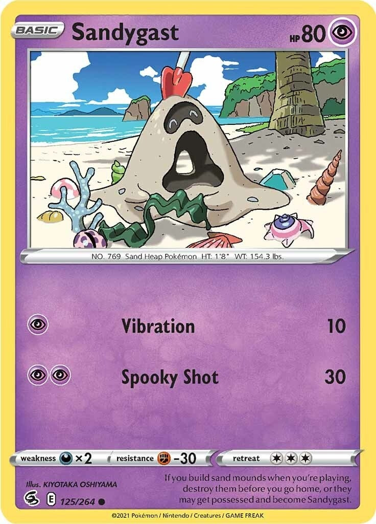 Image for Sandygast (125/264) (SWSH08: Fusion Strike) (SWSH08) - Pokemon