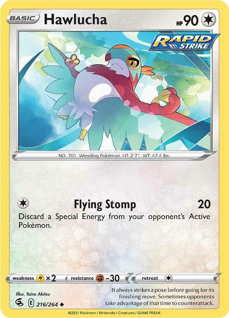 Image for Hawlucha (216/264) (SWSH08: Fusion Strike) (SWSH08) - Pokemon