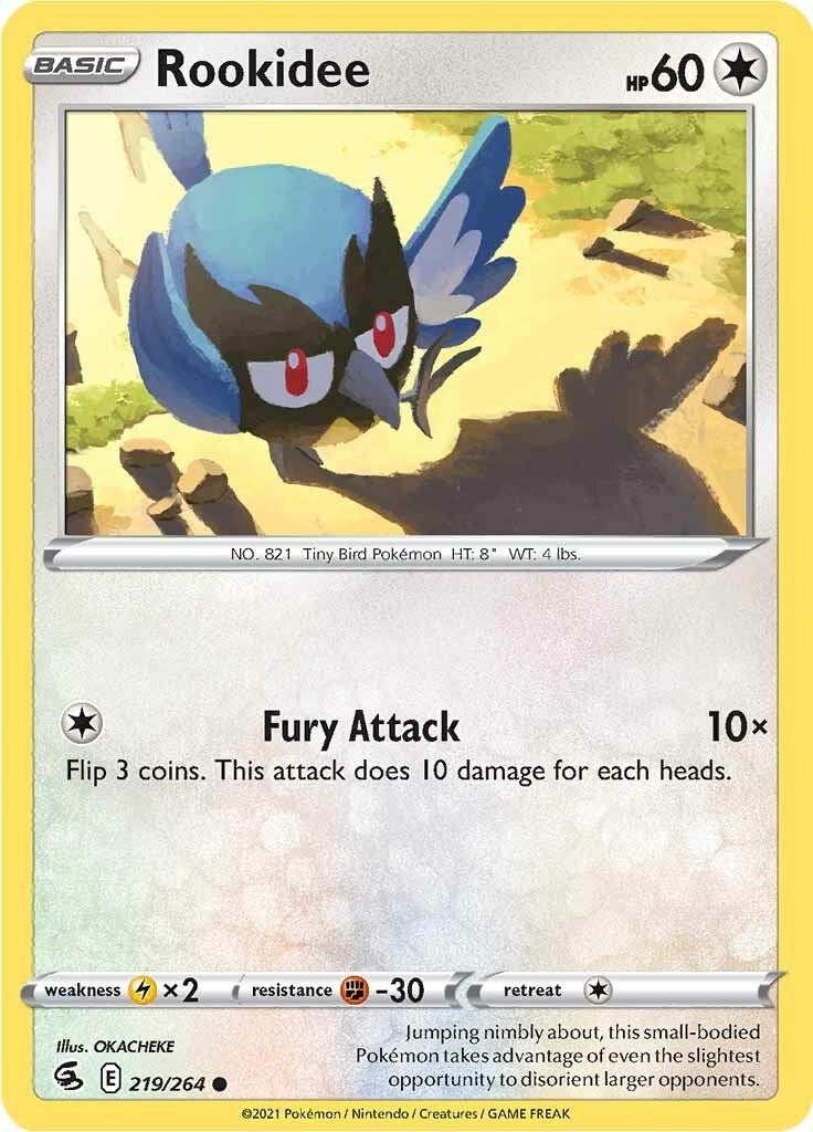 Image for Rookidee (219/264) (SWSH08: Fusion Strike) (SWSH08) - Pokemon