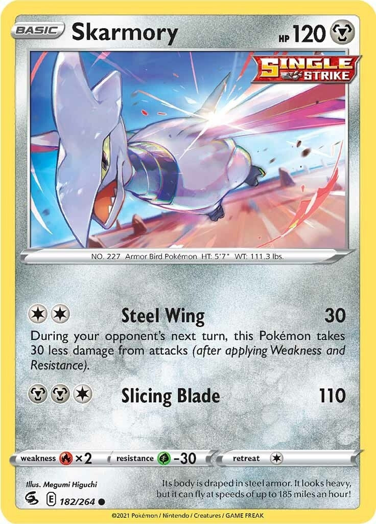 Image for Skarmory (182/264) (SWSH08: Fusion Strike) (SWSH08) - Pokemon