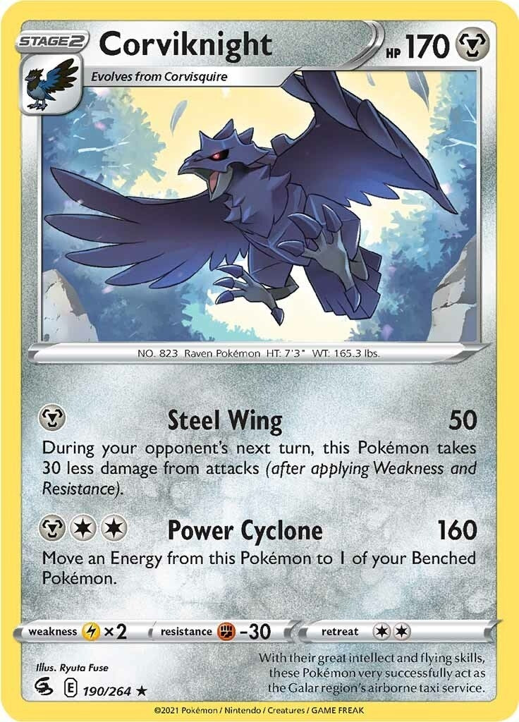 Image for Corviknight (190/264) (SWSH08: Fusion Strike) (SWSH08) - Pokemon