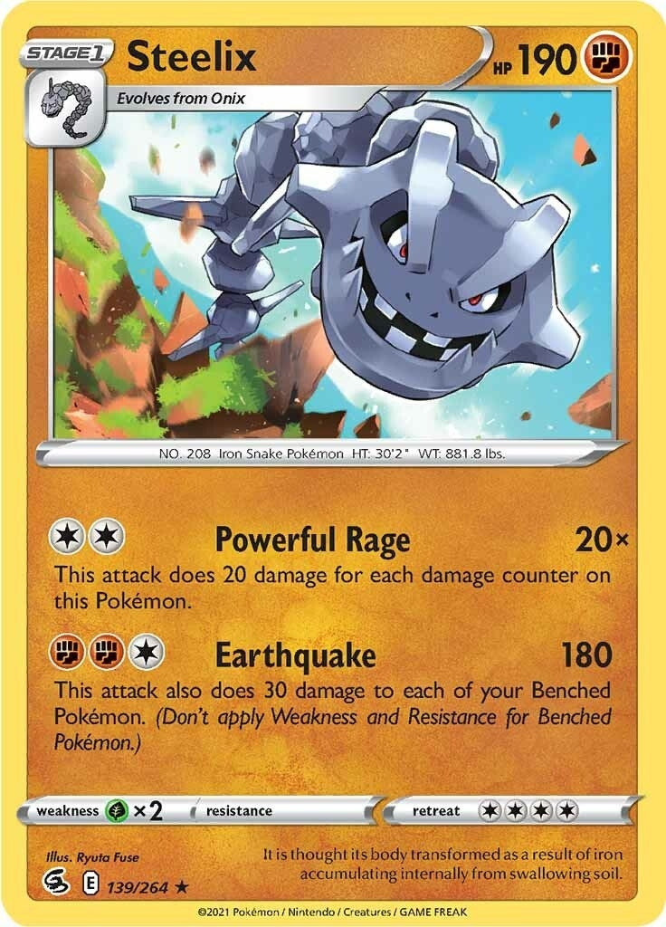 Image for Steelix (139/264) (SWSH08: Fusion Strike) (SWSH08) - Pokemon