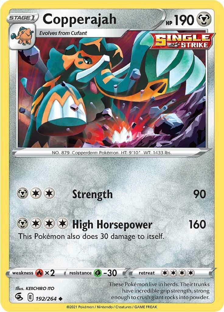 Image for Copperajah (192/264) (SWSH08: Fusion Strike) (SWSH08) - Pokemon