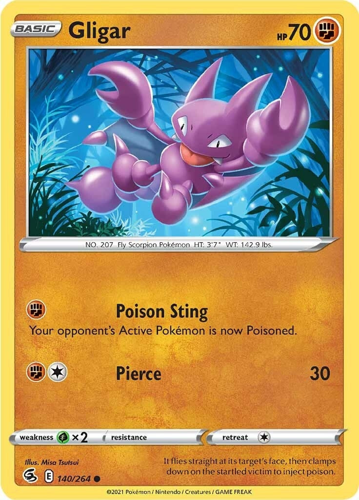 Image for Gligar (140/264) (SWSH08: Fusion Strike) (SWSH08) - Pokemon