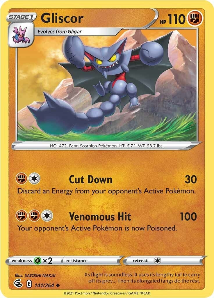 Image for Gliscor (141/264) (SWSH08: Fusion Strike) (SWSH08) - Pokemon