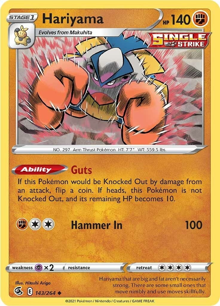 Image for Hariyama (143/264) (SWSH08: Fusion Strike) (SWSH08) - Pokemon