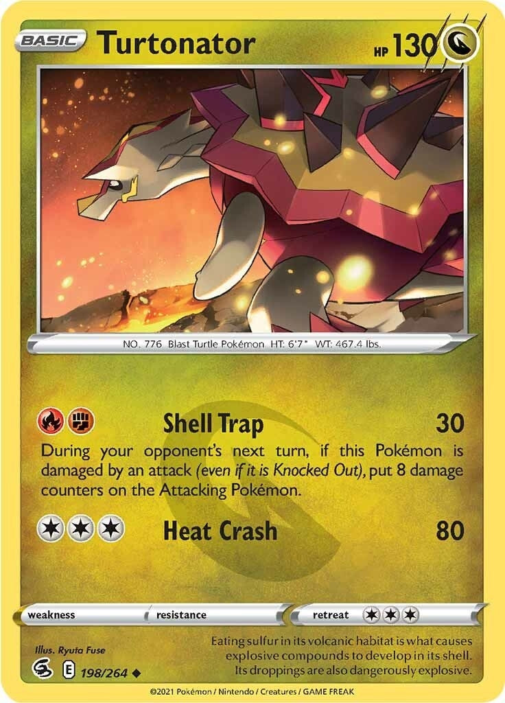 Image for Turtonator (198/264) (SWSH08: Fusion Strike) (SWSH08) - Pokemon