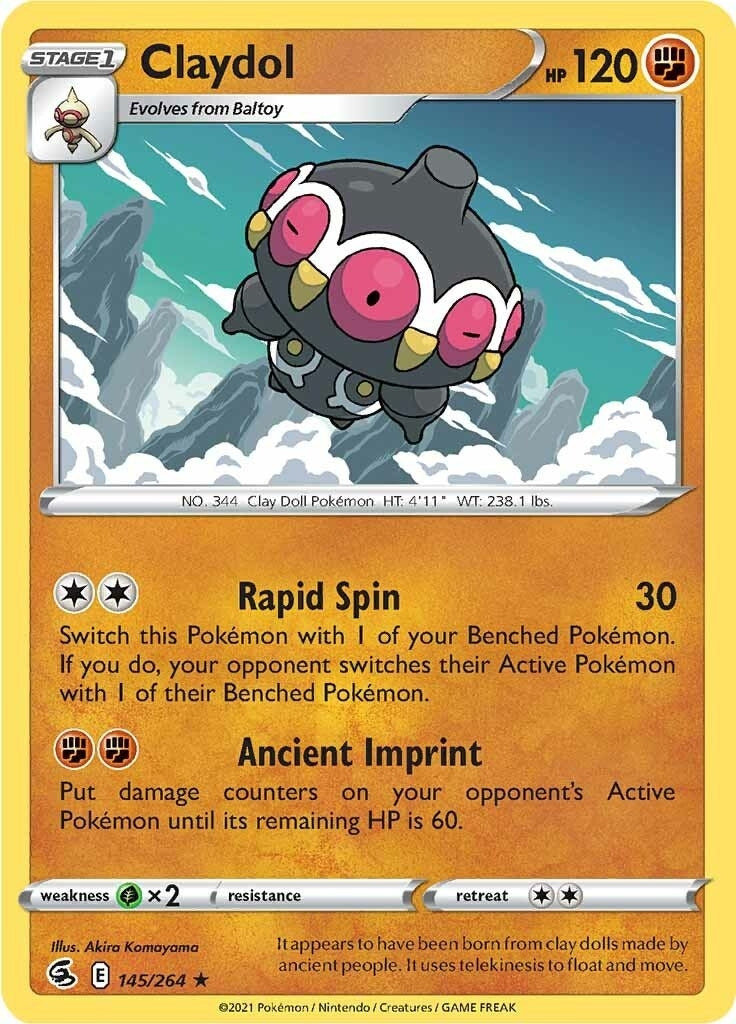 Image for Claydol (145/264) (SWSH08: Fusion Strike) (SWSH08) - Pokemon