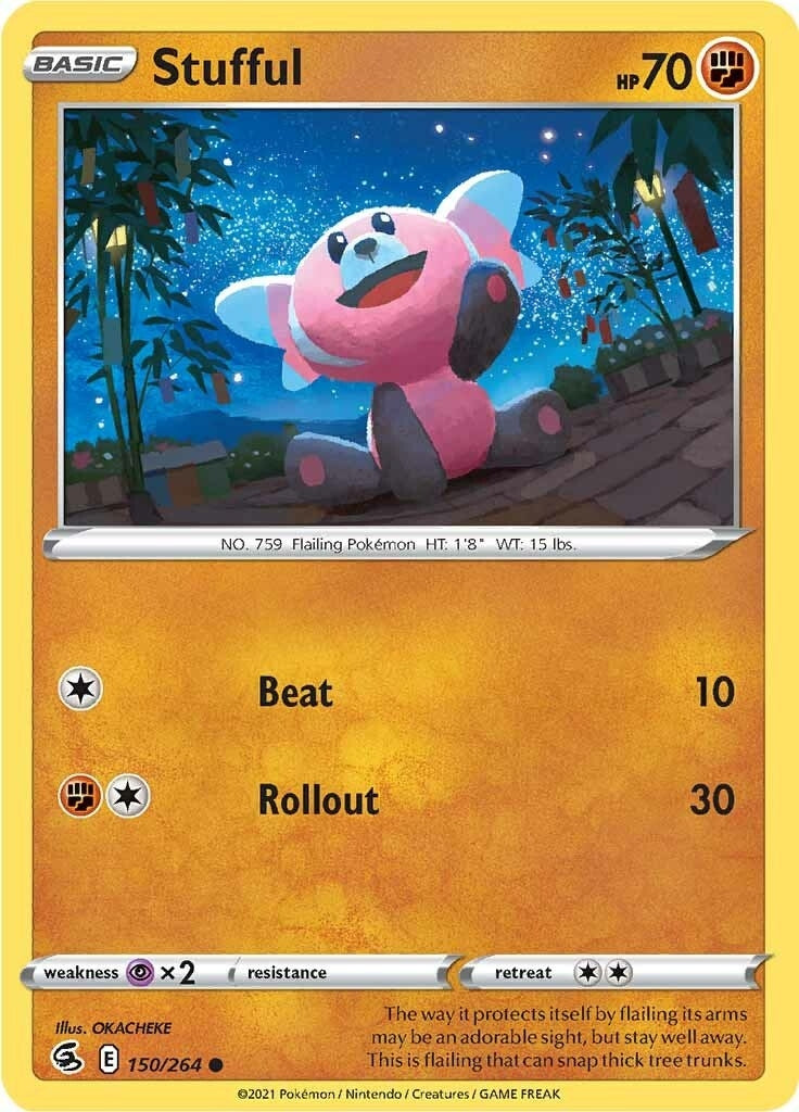 Image for Stufful (150/264) (SWSH08: Fusion Strike) (SWSH08) - Pokemon