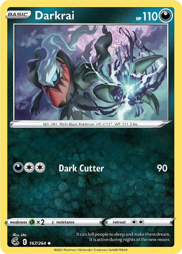 Image for Darkrai (167/264) (SWSH08: Fusion Strike) (SWSH08) - Pokemon