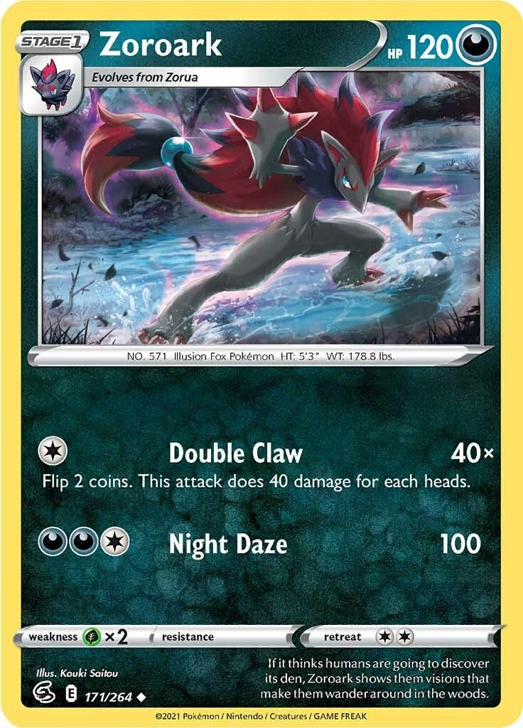 Image for Zoroark (171/264) (SWSH08: Fusion Strike) (SWSH08) - Pokemon