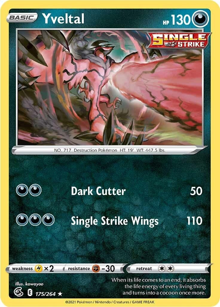 Image for Yveltal (175/264) (SWSH08: Fusion Strike) (SWSH08) - Pokemon