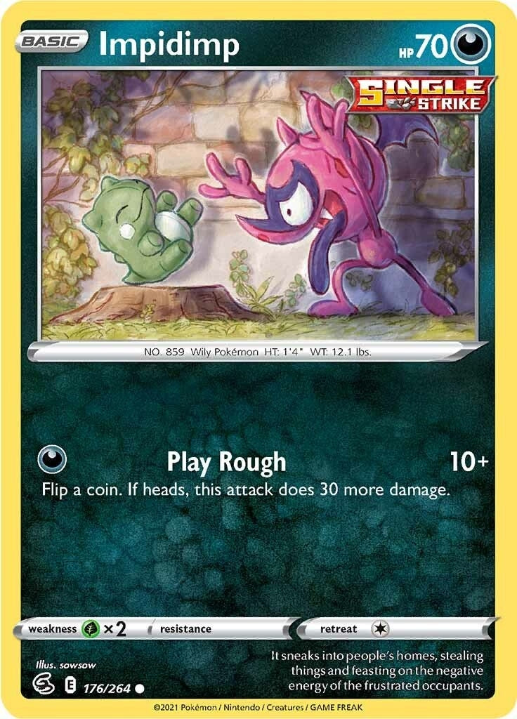 Image for Impidimp (176/264) (SWSH08: Fusion Strike) (SWSH08) - Pokemon