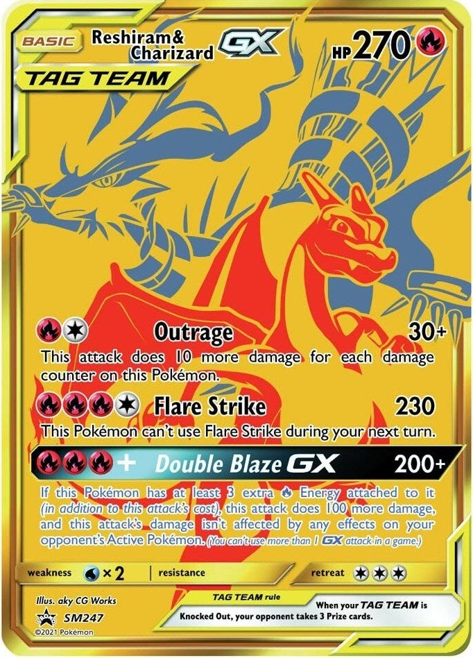 Image for Reshiram & Charizard GX - SM247 (SM247) (SM Promos) (SMP) - Pokemon