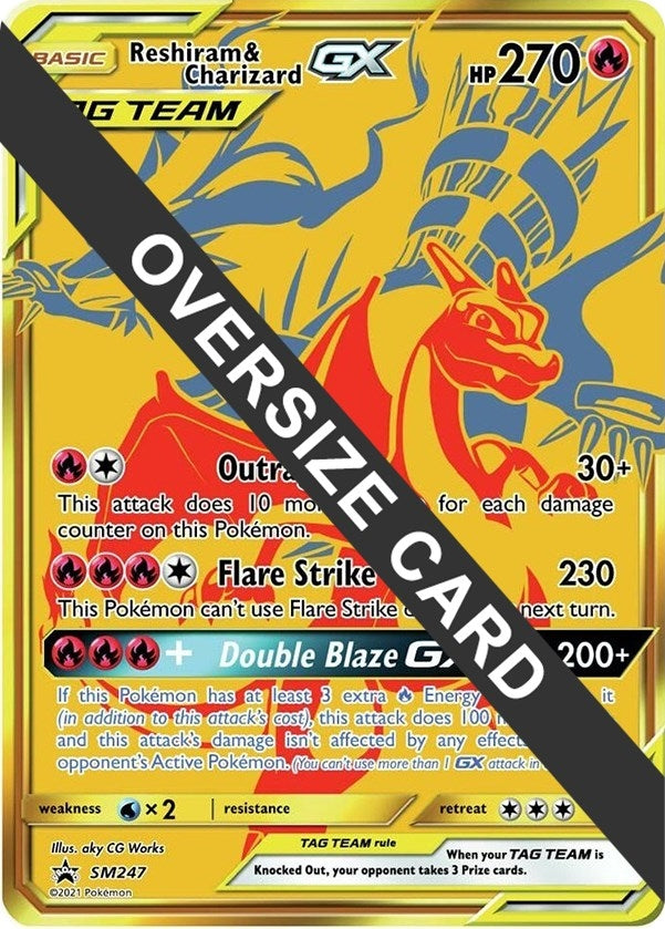 Image for Reshiram & Charizard GX - SM247 (SM247) (Jumbo Cards) (PR) - Pokemon