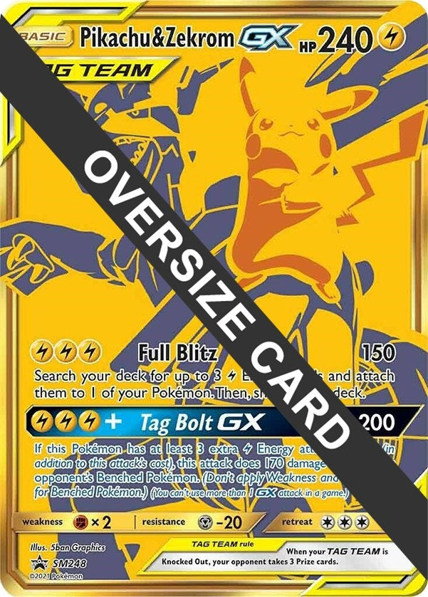 Image for Pikachu & Zekrom GX - SM248 (SM248) (Jumbo Cards) (PR) - Pokemon