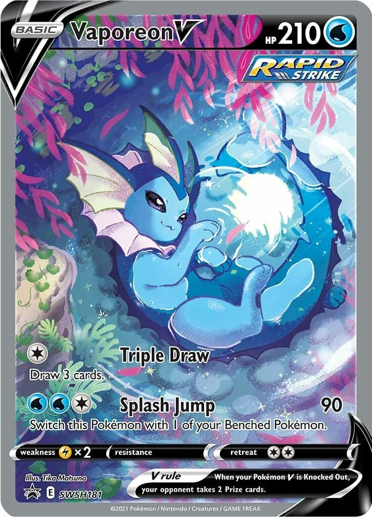 Vaporeon V - SWSH181 (SWSH181) (SWSH: Sword & Shield Promo Cards) - PokeBox USA