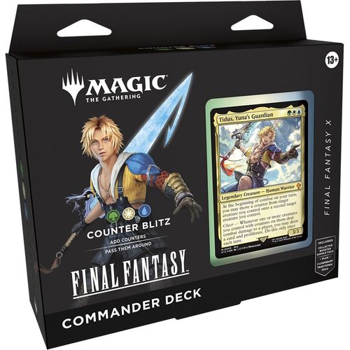 Magic The Gathering | Final Fantasy - Counter Blitz (Green/White/Blue) Commander Deck - PokeBox USA