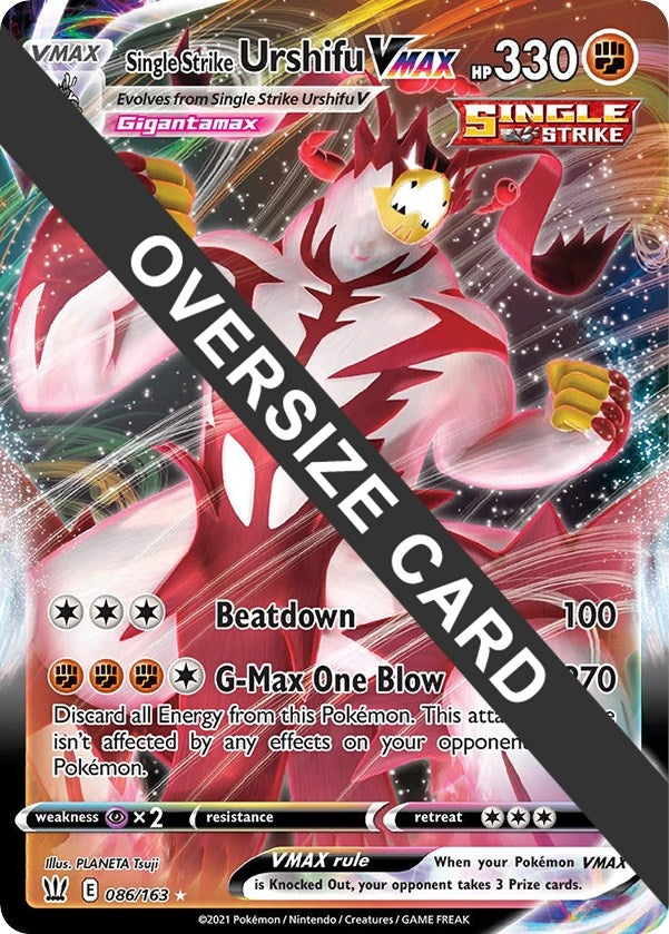 Image for Single Strike Urshifu VMAX (086/163) (Jumbo Cards) (PR) - Pokemon
