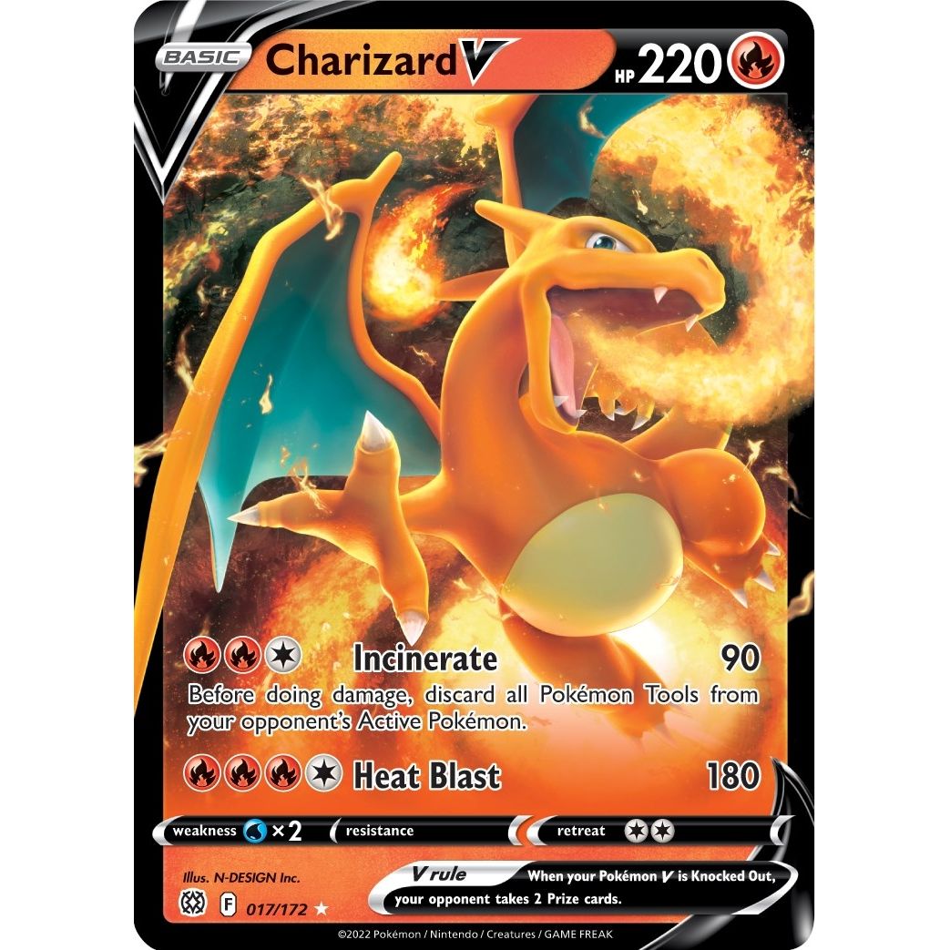 Charizard V (017/172) (SWSH09: Brilliant Stars) - PokeBox USA