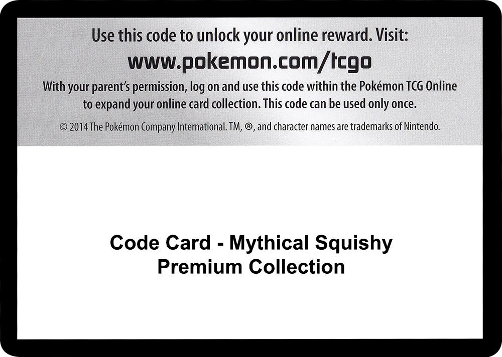 Image for Code Card - Mythical Squishy Premium Collection (Miscellaneous Cards & Products) - Pokemon