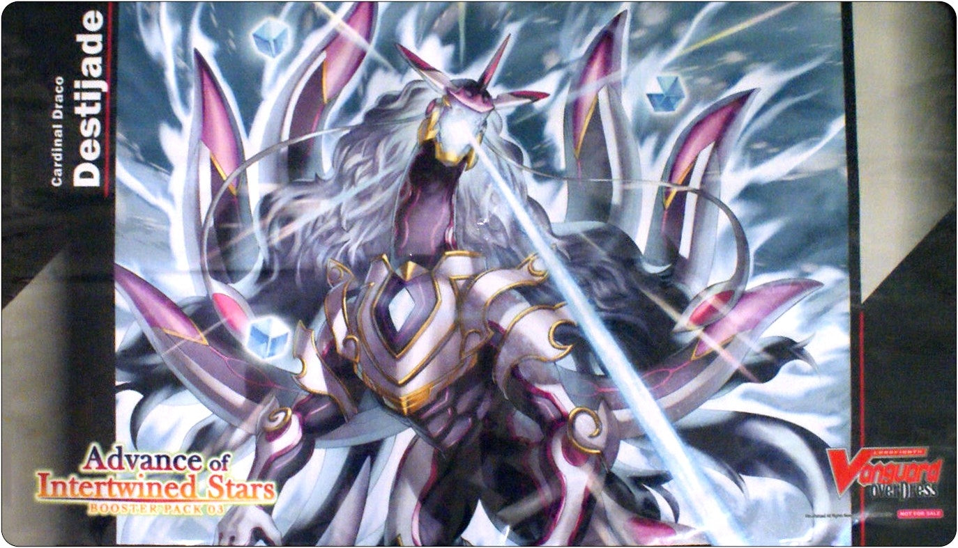 Image for Cardfight!! Vanguard overDress Preorder Playmat: Advance of Intertwined Stars - Cardinal Draco Destijade - Playmats