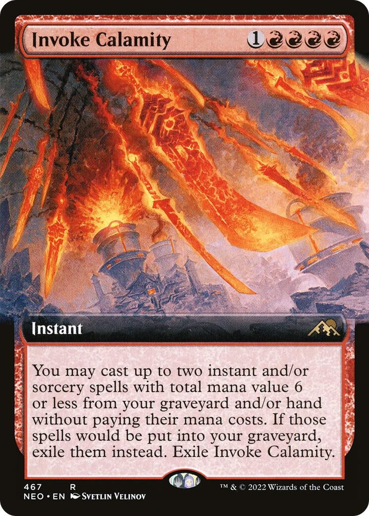 Invoke Calamity (Extended Art) (467) (Kamigawa: Neon Dynasty)
