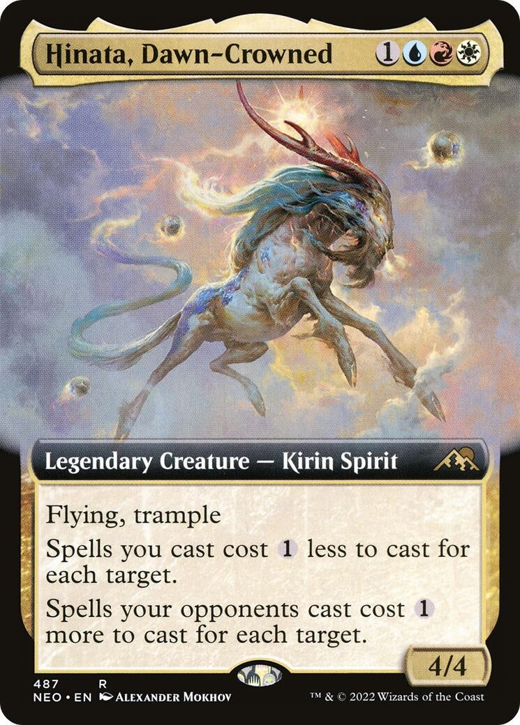 Hinata, Dawn-Crowned (Extended Art) (487) (Kamigawa: Neon Dynasty)