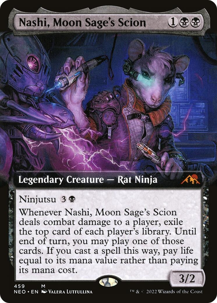 Nashi, Moon Sage's Scion (Extended Art) (459) (Kamigawa: Neon Dynasty)