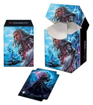 Image for Kamigawa: Neon Dynasty 100+ Deck Box Tezzeret, Betrayer of Flesh (V3) for Magic: The Gathering - Deck Boxes