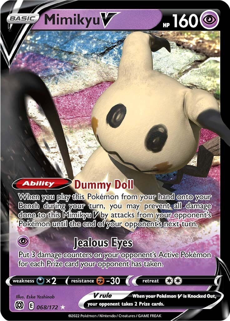 Image for Mimikyu V (068/172) (SWSH09: Brilliant Stars) (SWSH09) - Pokemon