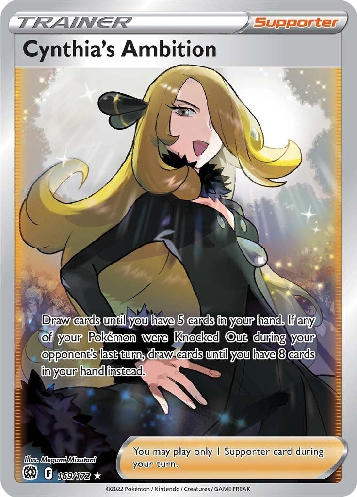Cynthia's Ambition (Full Art) (169/172) (SWSH09: Brilliant Stars) - PokeBox USA