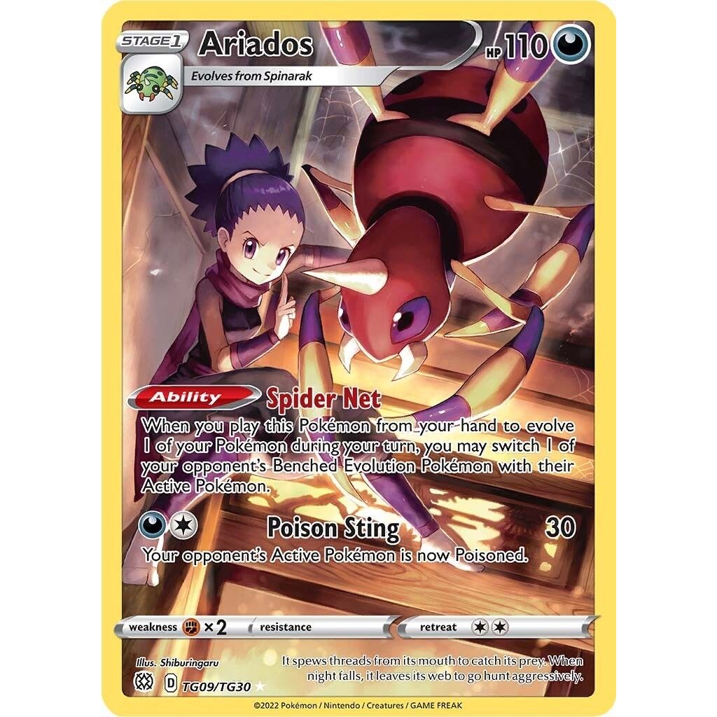 Ariados (TG09/TG30) (SWSH09: Brilliant Stars Trainer Gallery) - PokeBox USA