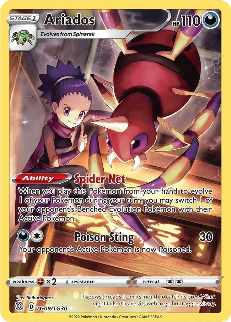Ariados (TG09/TG30) (SWSH09: Brilliant Stars Trainer Gallery) - PokeBox USA