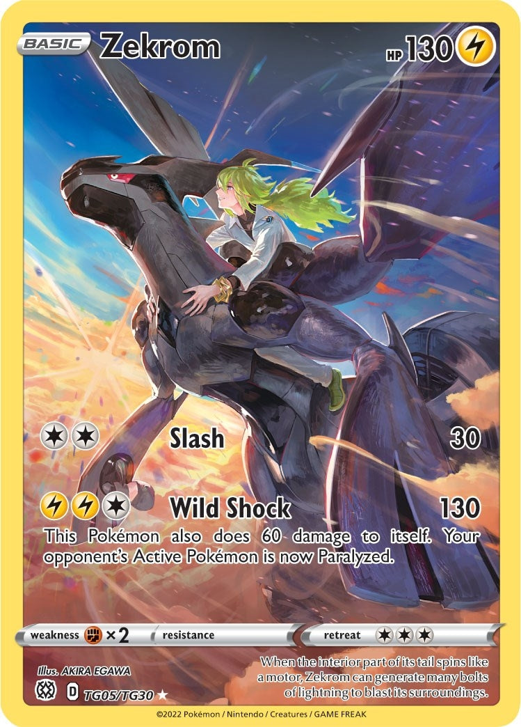 Zekrom (TG05/TG30) (SWSH09: Brilliant Stars Trainer Gallery) - PokeBox USA