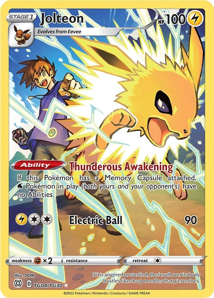 Jolteon (TG04/TG30) (SWSH09: Brilliant Stars Trainer Gallery)