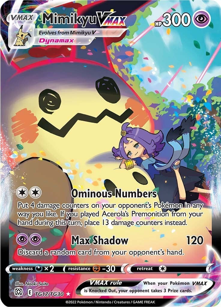 Mimikyu VMAX (TG17/TG30) (SWSH09: Brilliant Stars Trainer Gallery)