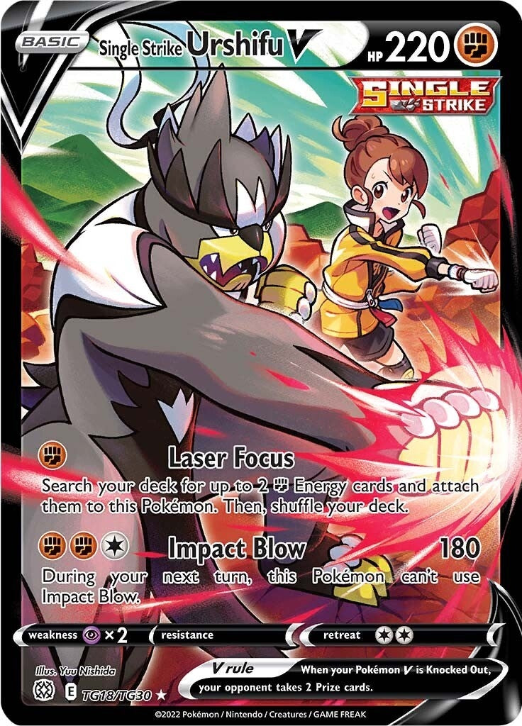 Single Strike Urshifu V (TG18/TG30) (SWSH09: Brilliant Stars Trainer Gallery)