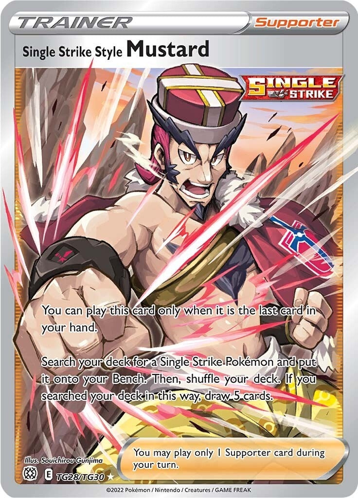 Single Strike Style Mustard (TG28/TG30) (SWSH09: Brilliant Stars Trainer Gallery)