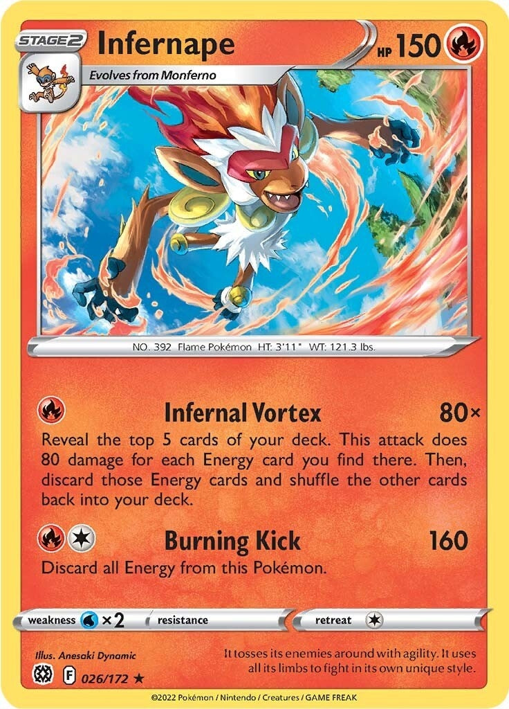 Image for Infernape (026/172) (Deck Exclusives) (PR) - Pokemon