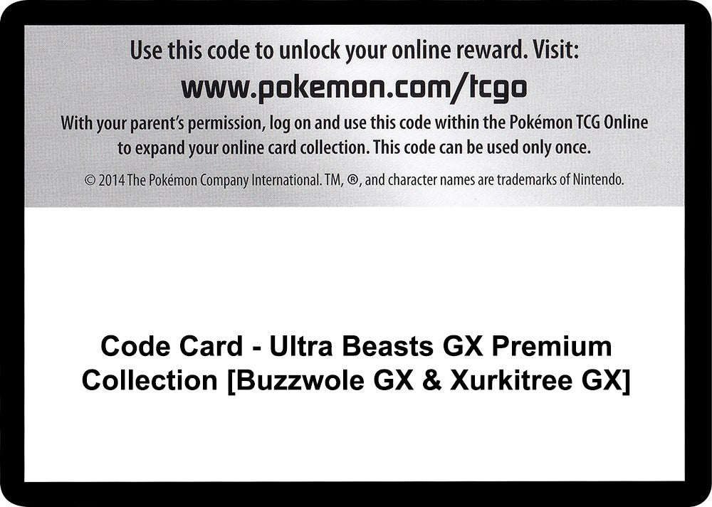 Image for Code Card - Ultra Beasts GX Premium Collection [Buzzwole GX & Xurkitree GX] (SM - Crimson Invasion) (SM04) - Pokemon