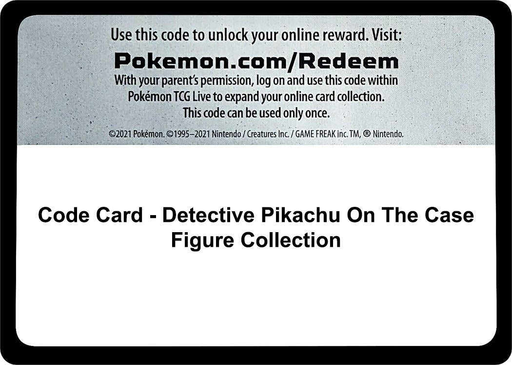 Image for Code Card - Detective Pikachu On The Case Figure Collection (Detective Pikachu) (DEP) - Pokemon