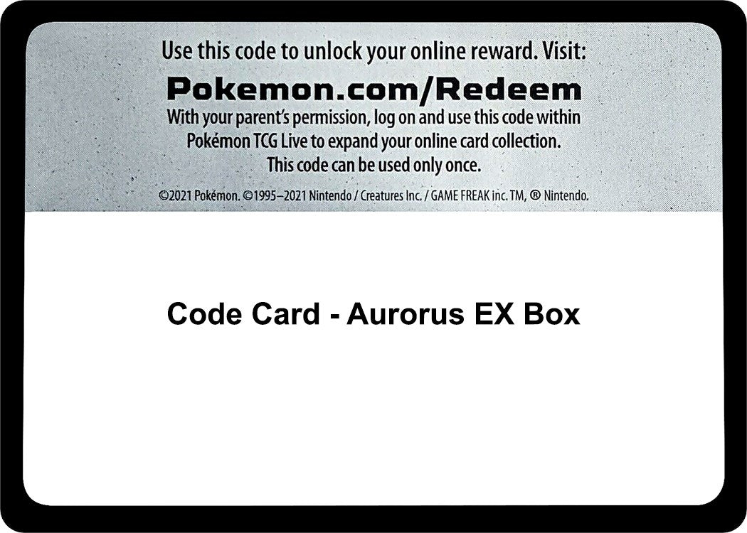 Image for Code Card - Aurorus EX Box (Miscellaneous Cards & Products) (MCAP) - Pokemon