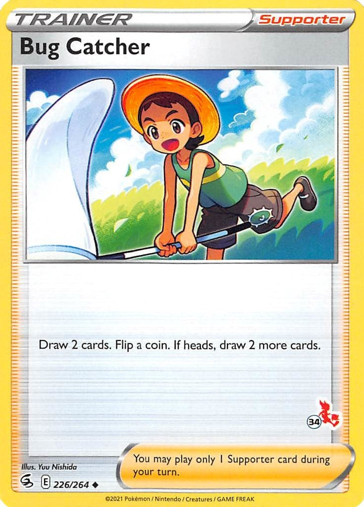 Image for Bug Catcher - 226/264 (#34 Cinderace Stamped) (226/164) (Battle Academy 2022) (BA22) - Pokemon