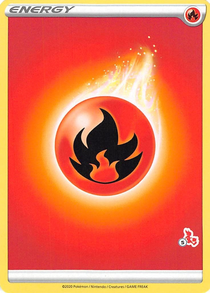 Image for Fire Energy (#5 Cinderace Stamped) (Battle Academy 2022) (BA22) - Pokemon