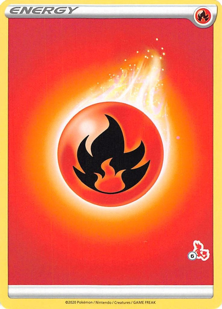 Image for Fire Energy (#6 Cinderace Stamped) (Battle Academy 2022) (BA22) - Pokemon