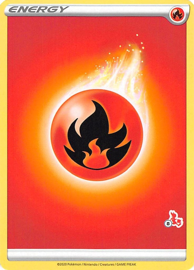 Image for Fire Energy (#8 Cinderace Stamped) (Battle Academy 2022) (BA22) - Pokemon