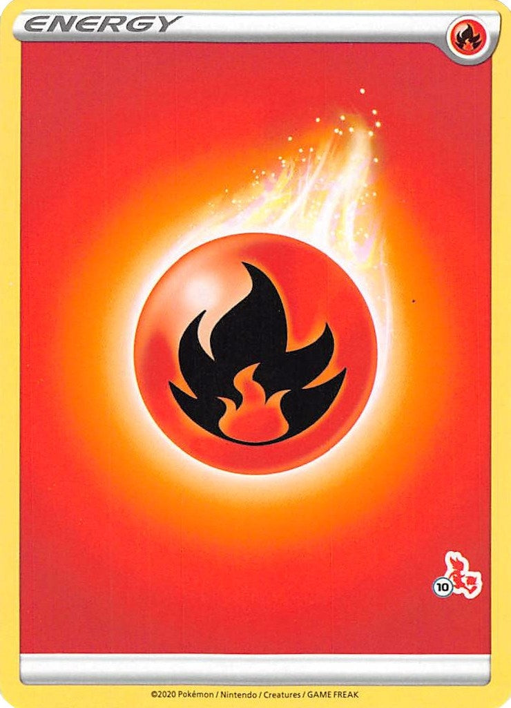 Image for Fire Energy (#10 Cinderace Stamped) (Battle Academy 2022) (BA22) - Pokemon